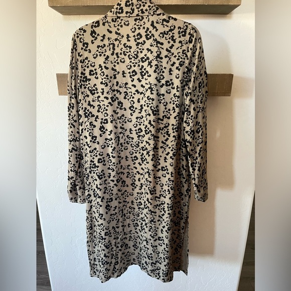 Premise|Olive Animal Print, Leopard Print Long Kimono Blazer, Size XS•••NWT - Picture 4 of 14